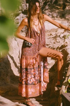 SPELL Love Jetty Strappy Maxi Dress - Balmy Nights