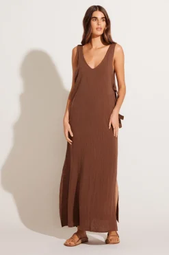 Vitamin A Riviera Dress - Mocha - FINAL SALE